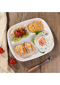 Khay chia 3 ngăn cho bé ăn dặm nội địa Nhật Bản