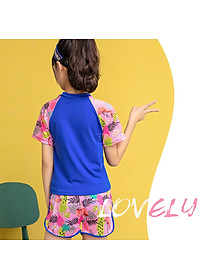 Đồ Bơi Bé Gái Hai Mảnh BB030 MayHomes Áo Ngắn Tay Quần Short Màu Sắc Dễ Thương