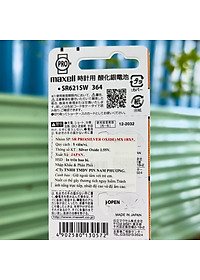 Vỉ 5 Viên Pin SR621SW / 364 / G1 Maxell Nhật Bản Cho Đồng Hồ Đeo Tay Có Tem Chống Giả Hàng Công Ty Nhập Khẩu