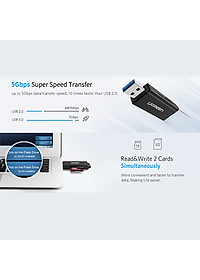 Đầu Đọc Thẻ Nhớ SD/TF USB 3.0 chính hãng Ugreen 40752