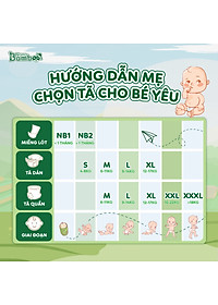 COMBO 3 Bịch tã/bỉm QUẦN Nano Bamboo sợi tre M/L/XL/XXL/XXXL (132 Miếng) tiết kiệm 120k kèm quà tặng
