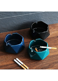 Gạt Tàn Thuốc Lá Bằng Gốm Sứ Hình Lục Giác Phong Cách Châu Âu Sang Trọng