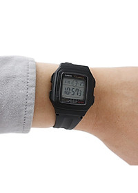 Đồng hồ unisex  Chính Hãng Casio F-201WA-1ADF Dây Nhựa