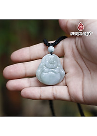 Mặt dây chuyền phật di lặc cẩm thạch phỉ thúy mệnh hỏa , mộc - Ngọc Quý Gemstones