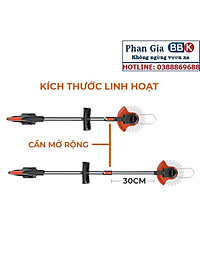 Máy cắt cỏ, tỉa cành cầm tay LAPUSEN pin khủng 15000mah, động cơ mạnh 1800w