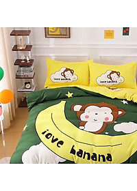 Bộ drap và vỏ chăn cotton Classic Kid VCK2018 ( 4 món )