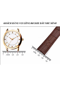 Dây Da Đồng Hồ Da Bò Italy Mềm - Tặng Kèm Chốt Gắn và Dụng cụ tháo lắp