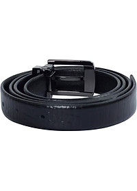 Thắt Lưng Nữ Da Thật Vân Cá Sấu Huy Hoàng HT5121 - Đen