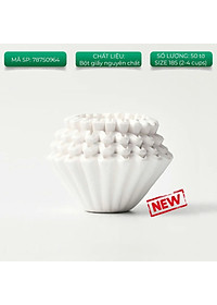 Giấy lọc 50 tờ hình tròn Wave cho phễu kalita 155 185 ORIGAMI