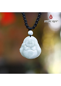 Mặt dây chuyền phật di lặc cẩm thạch phỉ thúy mệnh hỏa , mộc - Ngọc Quý Gemstones
