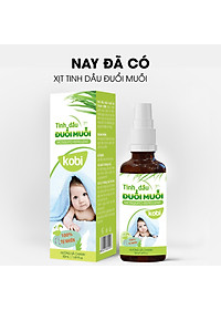 Xịt Tinh Dầu Đuổi Muỗi Sả Chanh Kobi Giúp Chống Muỗi, An Toàn Cho Bé   - 100ml