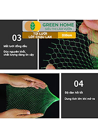 Bộ 10 Lưới Lót Chậu Lan GreenHome, D35cm, Lót Đáy Chậu, Ngăn Rơi Vãi Giá Thể, Phân Bón, Độ Bền Cao, Dễ Sử Dụng