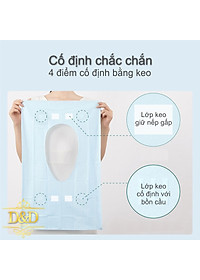 Tấm lót, miếng lót bồn cầu vệ sinh WHIKON dùng một lần tiện lợi