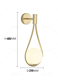 Đèn tường EKEY kiểu dáng sang trọng, hiện đại - kèm bóng LED chuyên dụng.