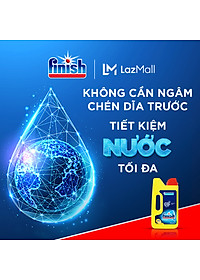 Bột Rửa Chén Bát Hương Chanh Finish Classic Power Powder Lemon Sparkle chai 1 kg