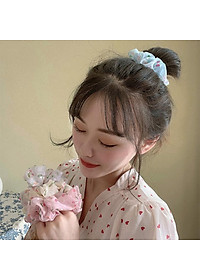 Dây buộc tóc voan mềm cherry Scrunchies dễ thương HD43 