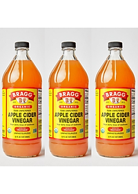 Giấm táo hữu cơ Organic Bragg 946ml (3 chai)