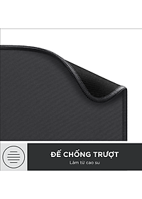Miếng lót chuột Logitech Studio Series - Đế cao su chống trượt, lướt dễ dàng, bề mặt chống đổ tràn, bền bỉ, nhỏ gọn, hiện đại - Hàng Chính Hãng