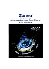 Bếp gas đơn ZENNE KGC 12-C có đầu hâm- Hàng nhập khẩu Malaysia- Tiết kiệm gas - Ngọn lửa mạnh và hội tụ.