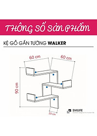 Kệ trang trí mini tiện dụng SMLIFE Walker