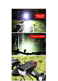 Năng Lượng Mặt Trời Đa Năng Đèn Xe Đạp Có Thể Sạc Qua USB Đèn Pha Xe Đạp Đèn Led Chống Nước Đèn Xe Đạp 3 Chế Độ LED Mountain Đèn Trước Xe Đạp Với 5 Chế Độ 120dB Còi Xe Đạp - Hàng Chính Hãng dododios