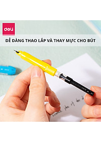 Bút máy bút mực học sinh ngòi kim tinh luyện chữ đẹp tập viết Super Wings Deli - Thiết kế mẫu mã đa dạng, ngòi bút chất lượng cao, màu sắc bắt mắt kèm hộp đựng - CQ894