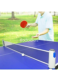 Combo 2 Vợt Bóng Bàn Tặng Kèm 3 Quả Bóng Bàn + Kẹp Trụ Lưới Bóng Bàn Rút Gọn Nhựa ABS 1,7m Chính Hãng dododios