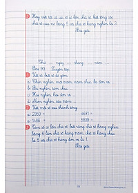 Vở Ô Li Bài Tập Toán Lớp 3 - Quyển 2