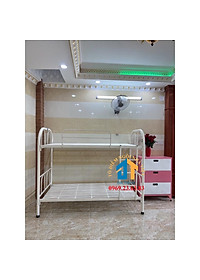 Giường sắt 2 tầng ngang 1m dài 2m bảo hành 1 năm - Đại Thành