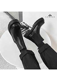 The Classic Chunky Chelsea Boots LeMans CHK02 Giày da bò Chelsea Boots đế Chunky, đế chunky, bảo hành 24 tháng