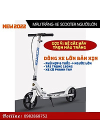 Xe Trượt Scooter cỡ lớn, có phanh tay an toàn, có chân chống chịu tải đến 150kg cho thiếu niên và người lớn