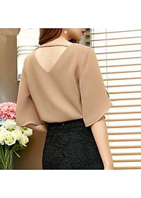 Áo cổ nữ cổ V sang chảnh - nhiều size và màu, form dáng chuẩn thích hợp mặc đi làm, dự tiệc
