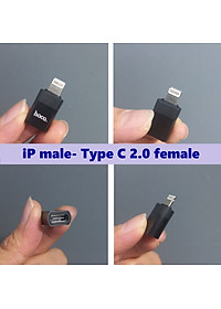 [ Type C  Adapter ] Đầu chuyển type C sang USB 3.0  / iP hỗ trợ OTG cho điện thoại tablet laptop hoco UA17 _ hàng chính hãng