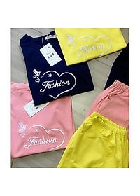 BỘ SORT CAO CẤP Sét bộ bigsize nữ thêu hình tim thun votton 100% mát mịn siêu đẹp