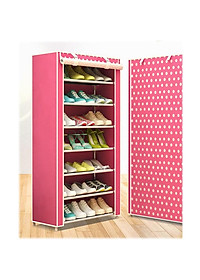 Tủ Vải Đựng Giày Dép 7 Tầng Họa Tiết Nhiều Màu