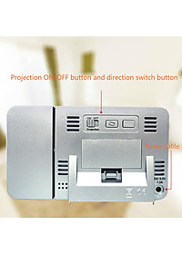 Đồng Hồ Báo Thức Kỹ Thuật Số Màn Hình Lcd Đa Chức Năng Xoay Được