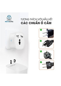 Ổ Cắm Điện Wifi Thông Minh 16A, 3500W - Chức Năng Hẹn Giờ, Điều Khiển Từ Xa, Đo Điện Năng Tiêu Thụ, Google & Alexa