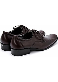 Giày da nam Huy Hoàng da bò màu nâu đỏ HT7112