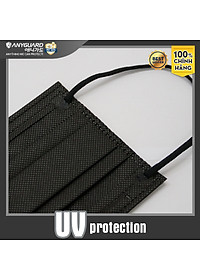 [NEW] Khẩu Trang Anyguard Hàn Quốc 3 Lớp Màu Đen Chính Hãng -  Lọc 99% Vi Khuẩn, UV Protection (Hộp 30 Cái) - Bảo Vệ Hằng Ngày - Tiêu Chuẩn Công Nghệ Hàn Quốc - ISO 9001:2015, ISO 13485:2016, QCVN 01:2017/BTC
