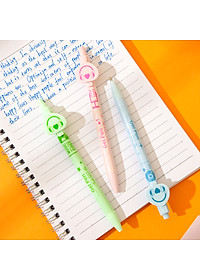 [Sơn Tùng M-TP Collection] Bút Bi Nước Mực Gel Bấm Ngòi 0.5 Nhanh Khô Siêu Mướt Nhiều Mực BST Limited Deli - Viết Bi Học Sinh Văn Phòng - EG17-BL