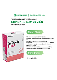 [Hộp 30 Viên] Viên uống Shincare Slim - Hỗ trợ giảm hấp thu chất béo, kiểm soát cân nặng, thon dáng - SHINPOONG PHARMA