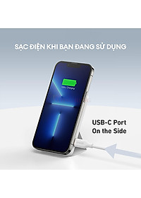 Sạc dự phòng có chân đế từ tính không dây Anker 622 MagGo 7.5W 5000mAh A1614 - Hàng chính hãng