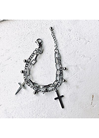 Vòng đeo tay lắc tay thời trang titan