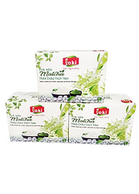 Yoki Trà sữa Matcha trân châu thủy tinh 400g (08 gói trà sữa Matcha 20g+ 08 gói trân châu thủy tinh 30g)