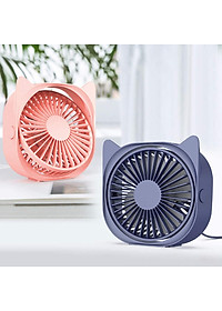 Quạt sạc usb mini để bàn xoay 120 độ - Hàng chính hãng