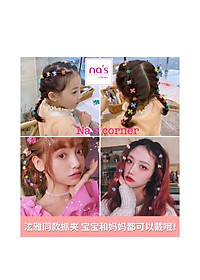 Bộ 10 kẹp tóc mini nhí nhiều màu sắc Hàn Quốc cho bé gái dễ thương