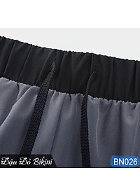 Quần bơi nam 2 lớp cao cấp, phong cách boxer ống ngắn rộng rãi, họa tiết da cá nam tính, lớp trong thun bơi co giãn, lớp ngoài trượt nước dày dặn nhanh khô | BN026