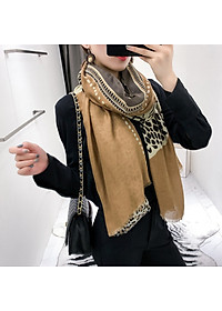 Khăn choàng quàng cổ thời trang họa tiết da báo SKC87