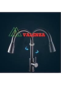 Chậu rửa bát inox304 chống xước 7845 nano đen dày 3li, vòi rửa bát nóng lạnh rút dây nano, bộ xả, khay inox, xịt ly cốc, bình rửa bát