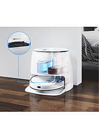 Robot Hút Bụi Lau Nhà Roborock Qrevo C Pro 18.500Pa, Xòe Giẻ Sát Cạnh - Hàng Chính Hãng